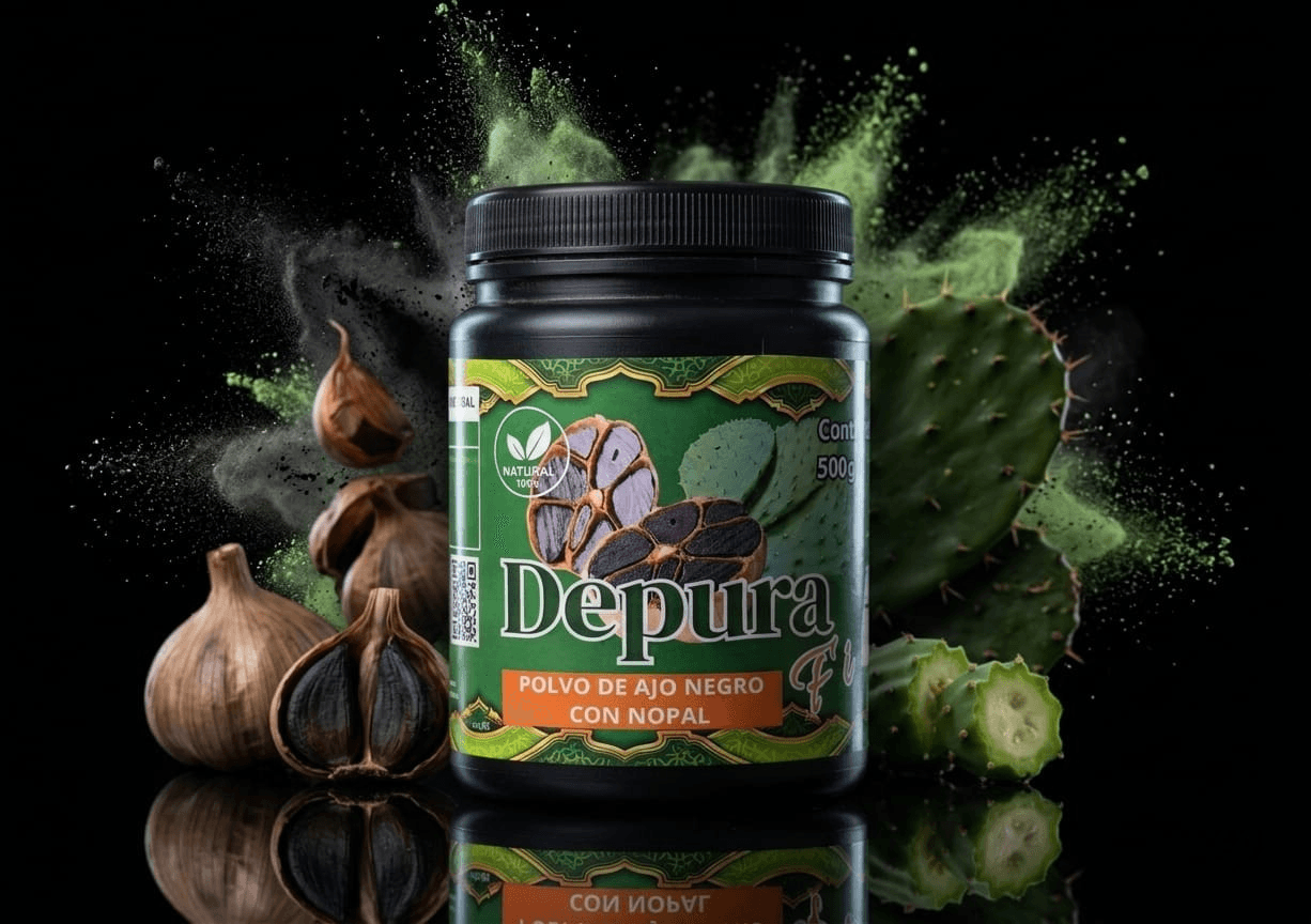 Depura — Ajo Negro con Nopal en Polvo 500 g