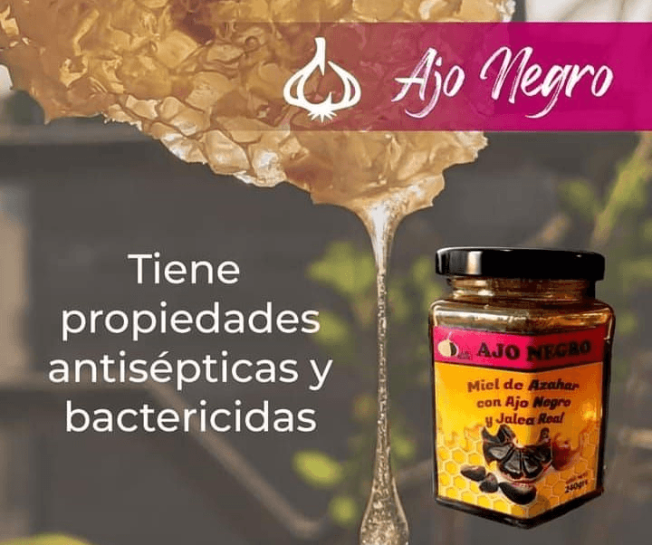 Ajo Negro con Miel de Flor de Azahar y Jalea Real